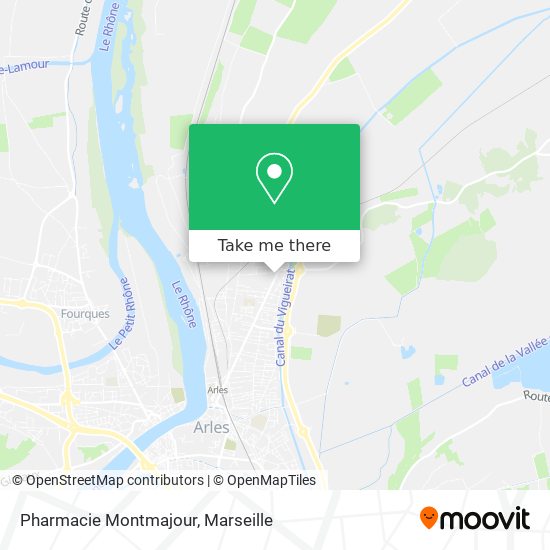 Mapa Pharmacie Montmajour