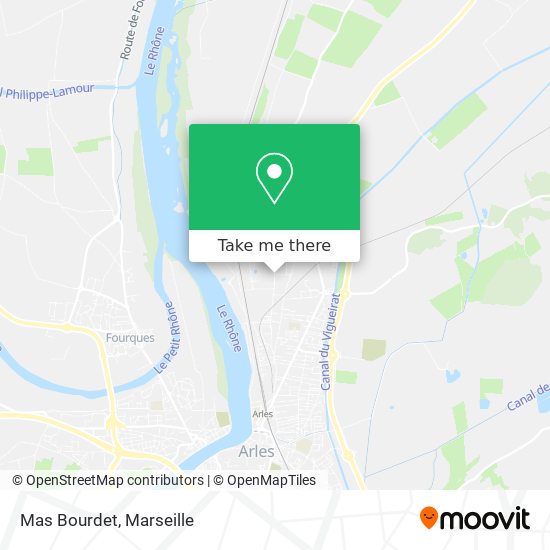 Mas Bourdet map
