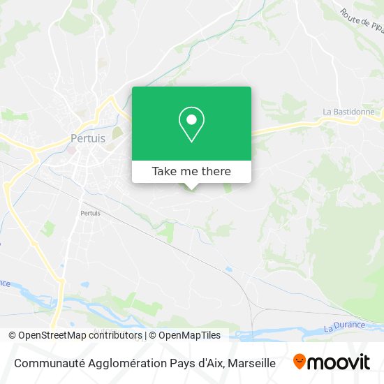 Communauté Agglomération Pays d'Aix map