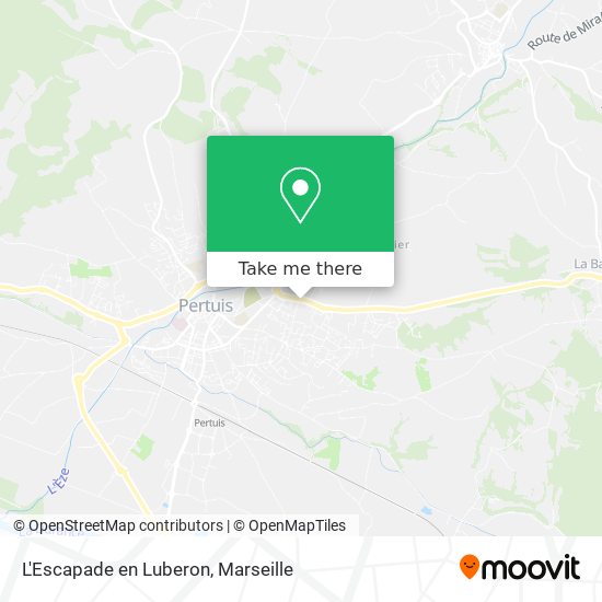 L'Escapade en Luberon map