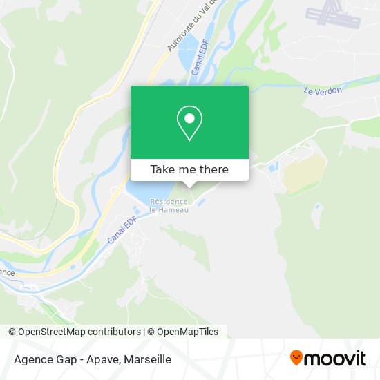 Agence Gap - Apave map