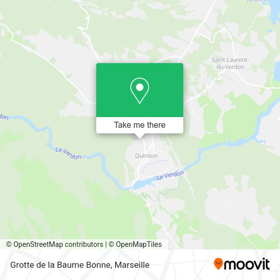 Grotte de la Baume Bonne map