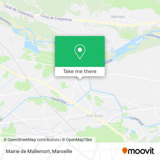Mairie de Mallemort map