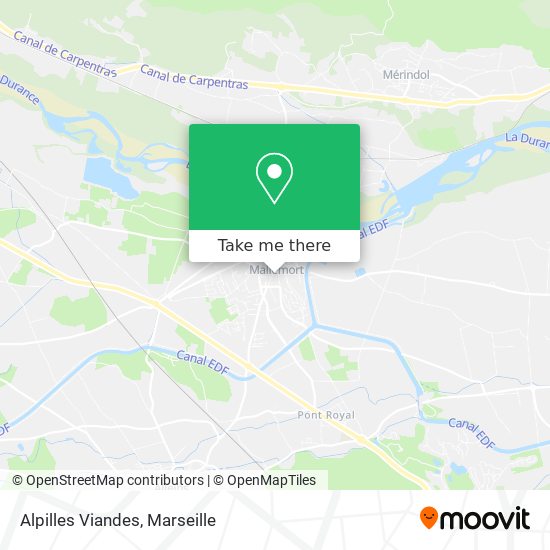 Alpilles Viandes map