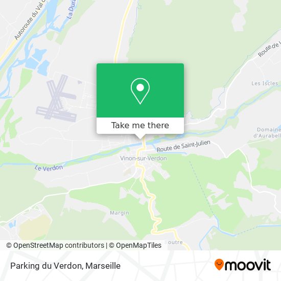 Mapa Parking du Verdon