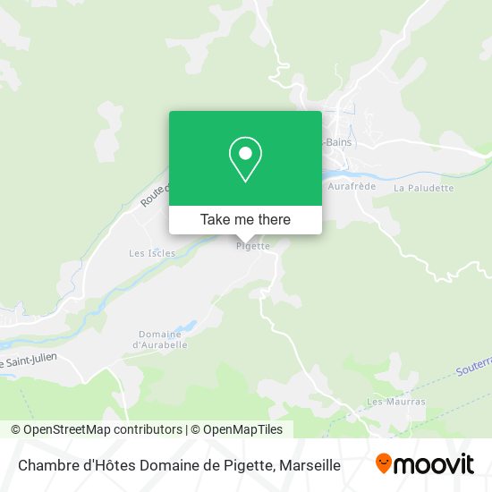 Chambre d'Hôtes Domaine de Pigette map