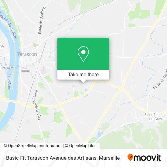 Basic-Fit Tarascon Avenue des Artisans map