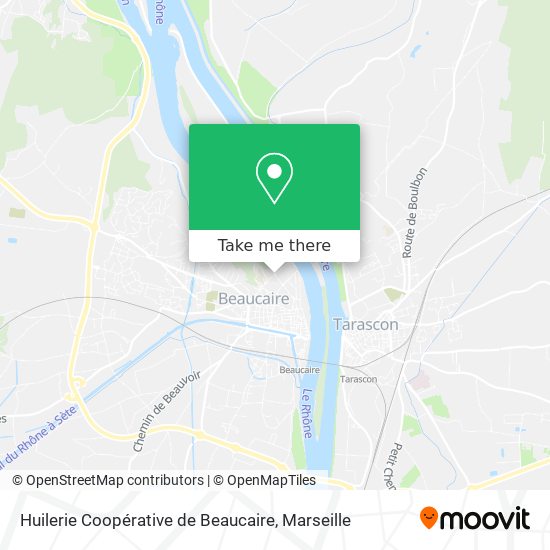 Huilerie Coopérative de Beaucaire map