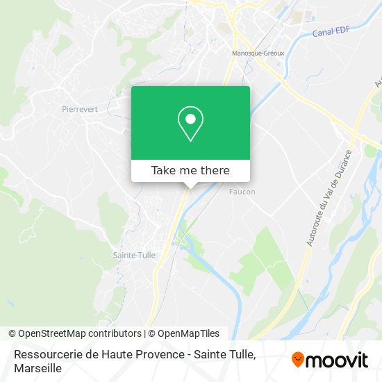 Mapa Ressourcerie de Haute Provence - Sainte Tulle