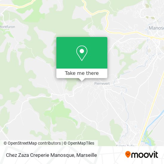 Chez Zaza Creperie Manosque map