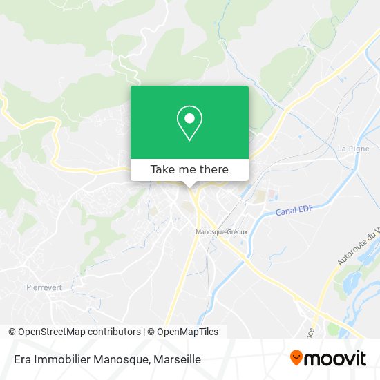 Mapa Era Immobilier Manosque