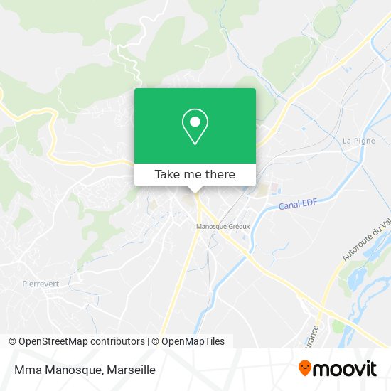 Mma Manosque map