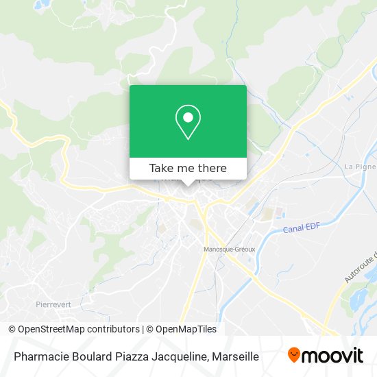 Mapa Pharmacie Boulard Piazza Jacqueline