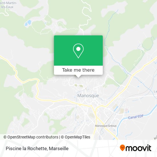 Piscine la Rochette map