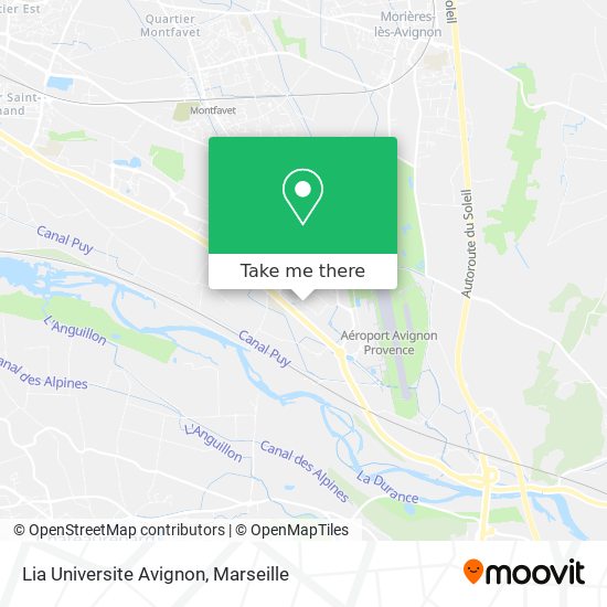 Lia Universite Avignon map