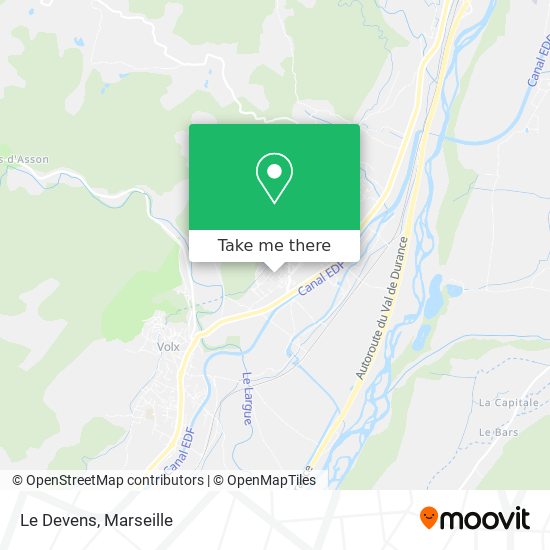 Le Devens map