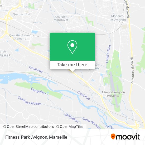 Fitness Park Avignon map