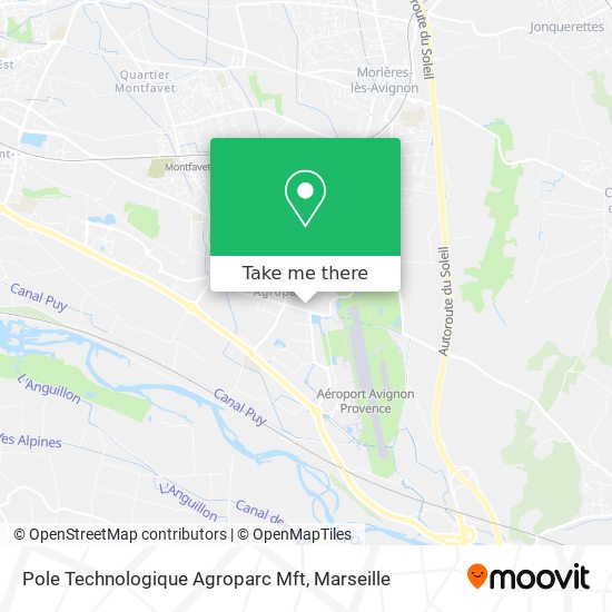 Pole Technologique Agroparc Mft map