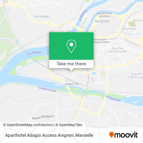 Aparthotel Adagio Access Avignon map