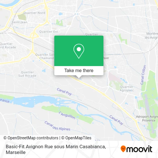 Basic-Fit Avignon Rue sous Marin Casabianca map