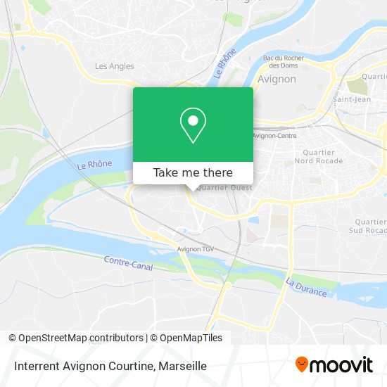 Mapa Interrent Avignon Courtine