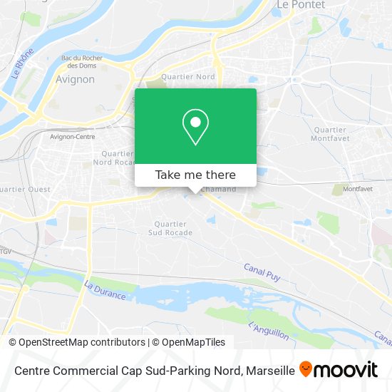 Centre Commercial Cap Sud-Parking Nord map