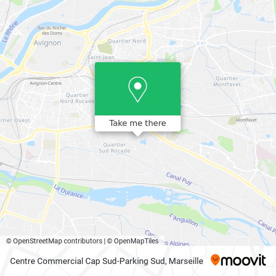 Centre Commercial Cap Sud-Parking Sud map