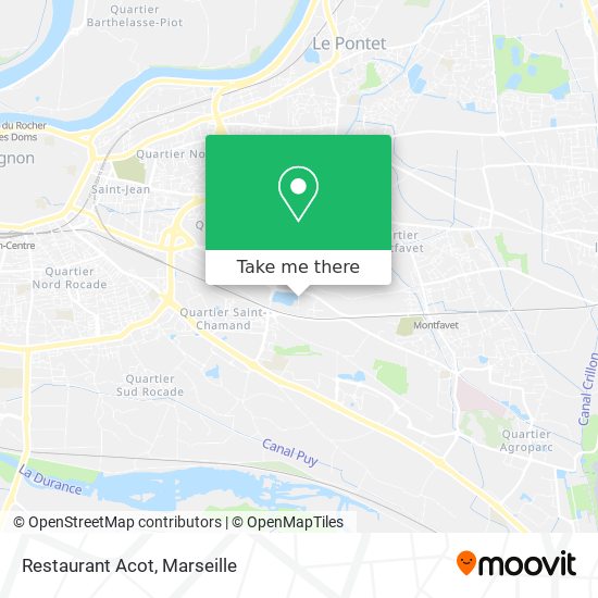 Restaurant Acot map