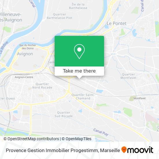 Provence Gestion Immobilier Progestimm map