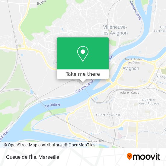 Queue de l'Île map