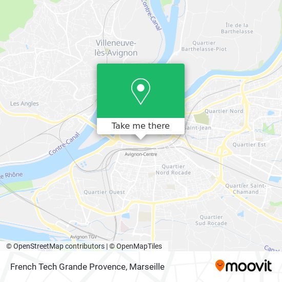 Mapa French Tech Grande Provence