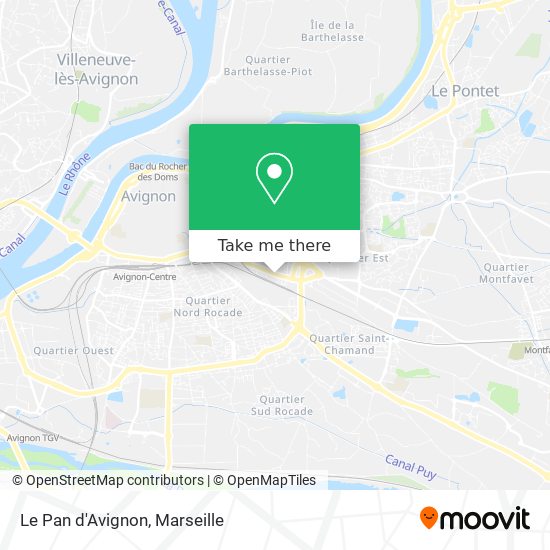 Le Pan d'Avignon map