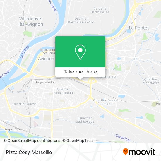 Pizza Cosy map