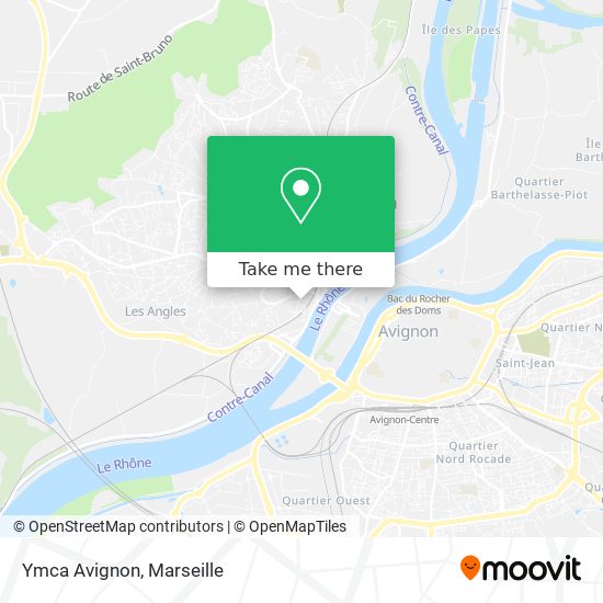 Ymca Avignon map