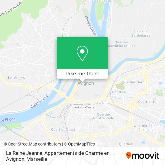Mapa La Reine Jeanne, Appartements de Charme en Avignon