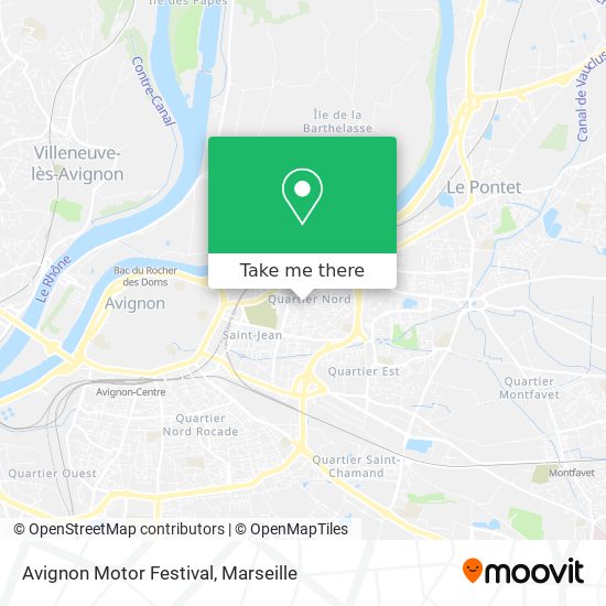 Avignon Motor Festival map