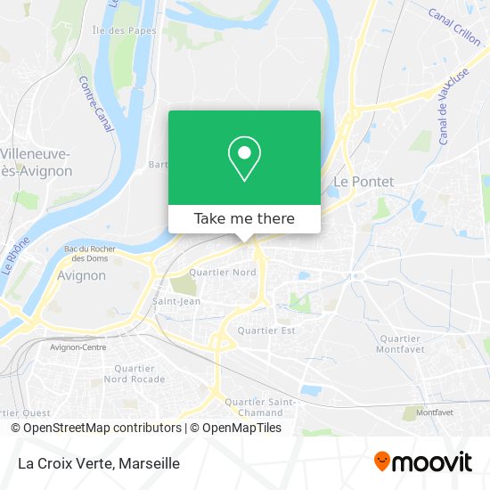 La Croix Verte map