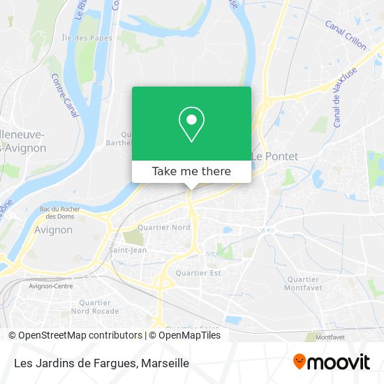 Les Jardins de Fargues map
