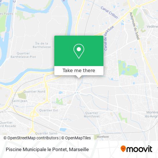 Piscine Municipale le Pontet map