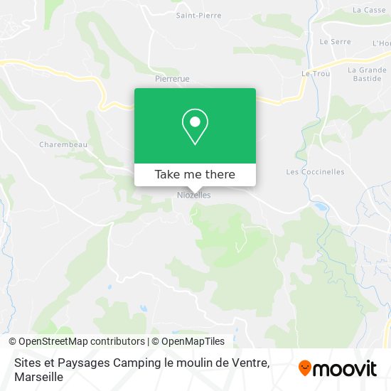 Sites et Paysages Camping le moulin de Ventre map