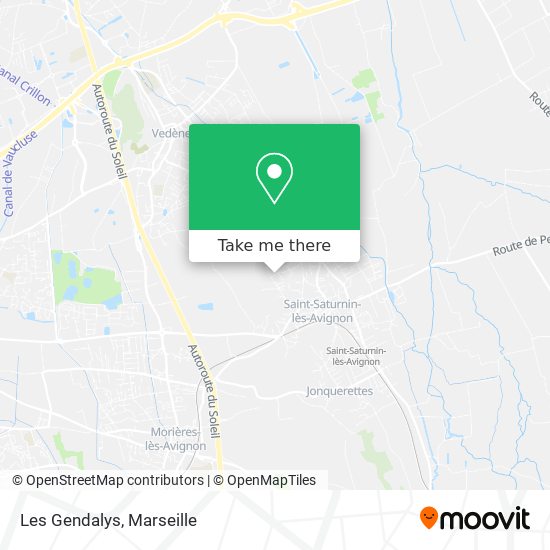Les Gendalys map
