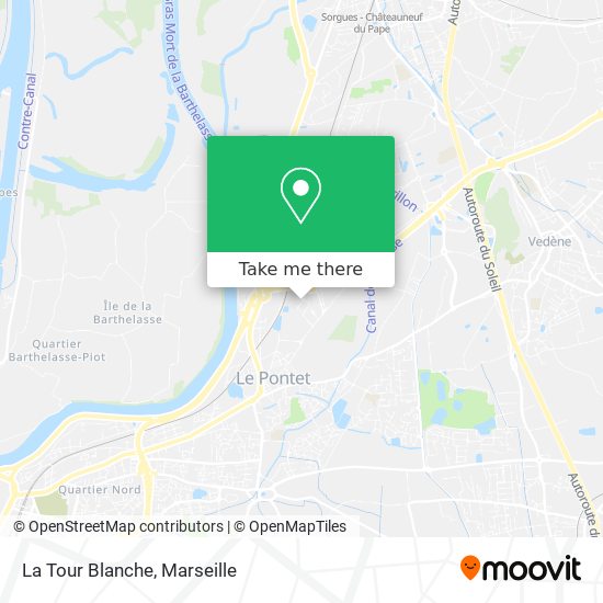 La Tour Blanche map