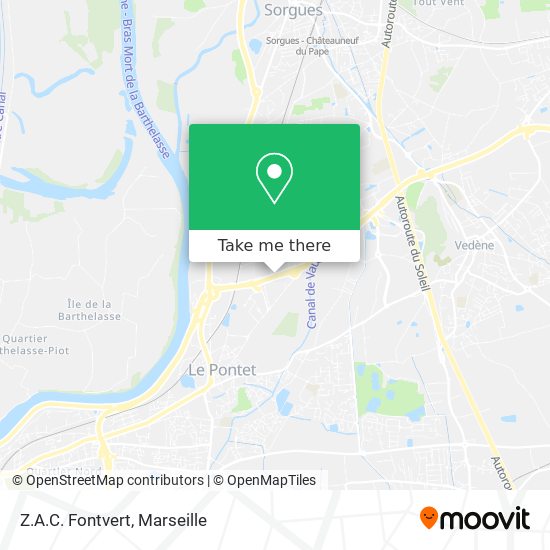 Z.A.C. Fontvert map