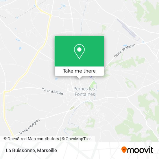 La Buissonne map