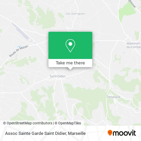 Assoc Sainte Garde Saint Didier map