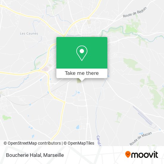 Boucherie Halal map