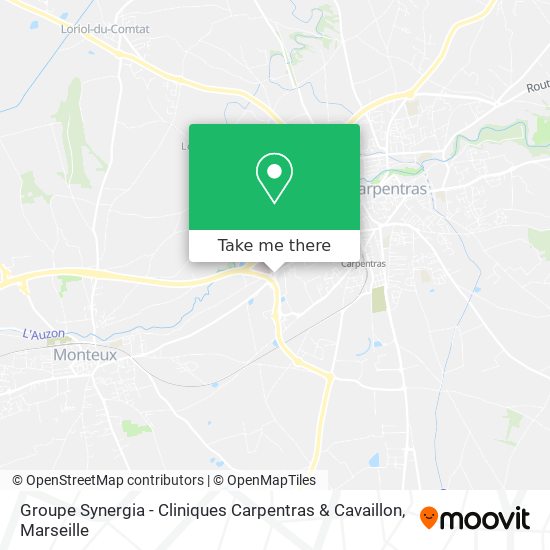 Groupe Synergia - Cliniques Carpentras & Cavaillon map