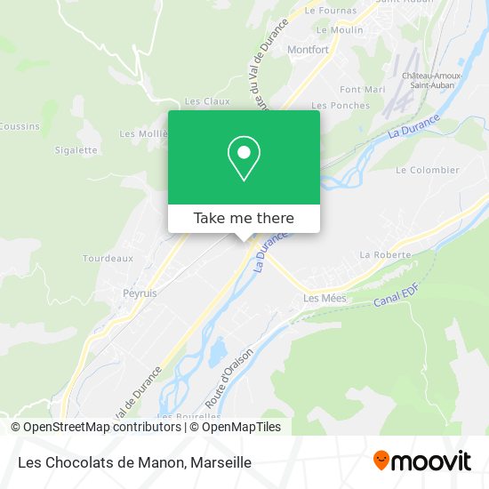 Les Chocolats de Manon map