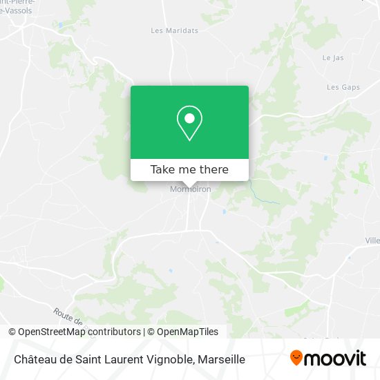 Château de Saint Laurent Vignoble map