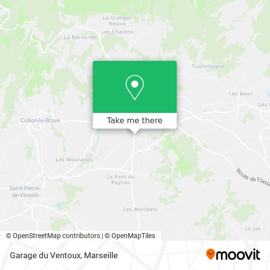Garage du Ventoux map